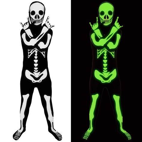 skeleton morphsuit|glow skeleton morphsuit kids.